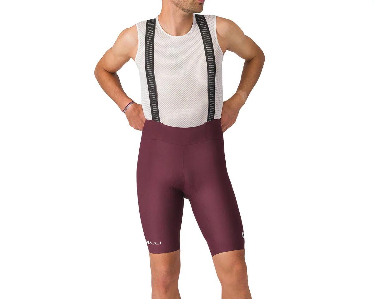 Castelli Espresso 2 Bib Short (Deep Bordeaux) (M)